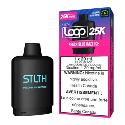 STLTH Loop 25K E-Liquid Pod Pack - Peach Blue Razz Ice - 20mg/ml