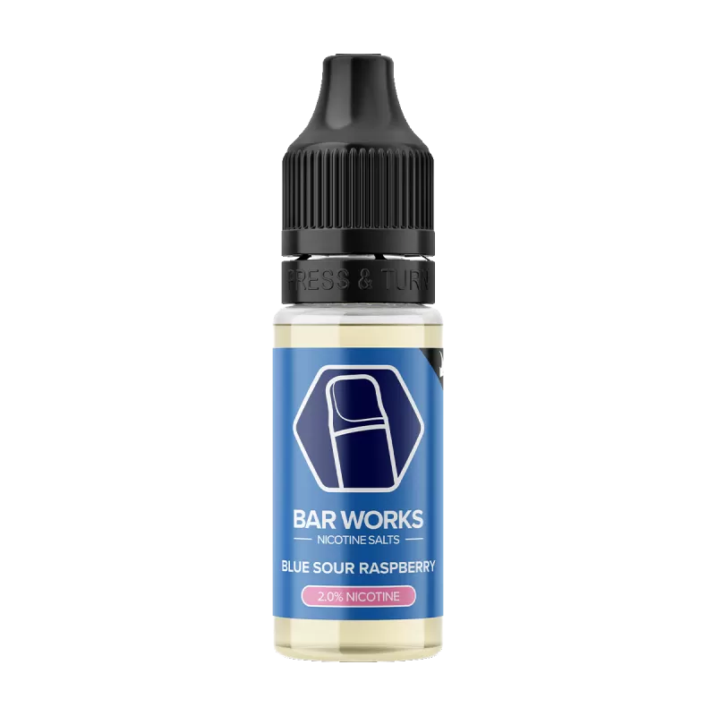 Blue Sour Raspberry Nic Salt by Bar Works - 10ml - Vape Product, Vape Product (35E0D3) - Image 3
