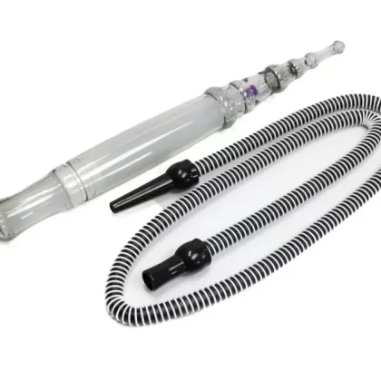 Sultanii Hookah – Ice Freeze Hose 64″ - Color#Black>Blue>Red>Yellow (E39DC0)