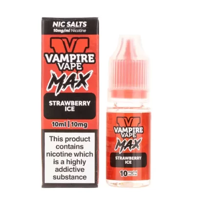 Strawberry Ice Nic Salt E-Liquid by Vampire Vape Max - 5mg