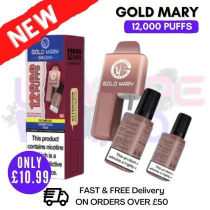 Cola Gold Mary 12000 Puff 12K Bar Disposable Kit