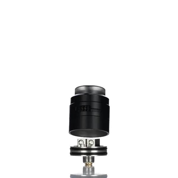 Damn Vape Nitrous Plus 22mm RDA - Black, Polished Stainless Steel - Image 2