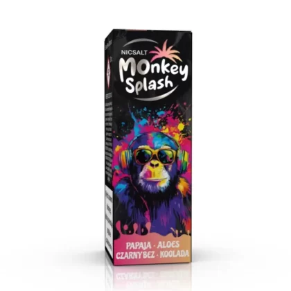 Liquid Monkey Splash 10ml 20mg Papaja Aloes Czarny Bez Koolada