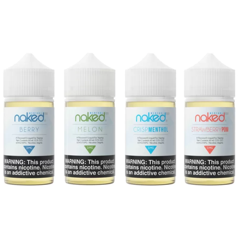 Naked 100 Menthol 4 Bottle Bundle - Vape Product, Vape Product