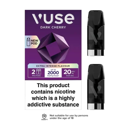 Dark Cherry Vuse Pro Pods - 10mg - Vape Product