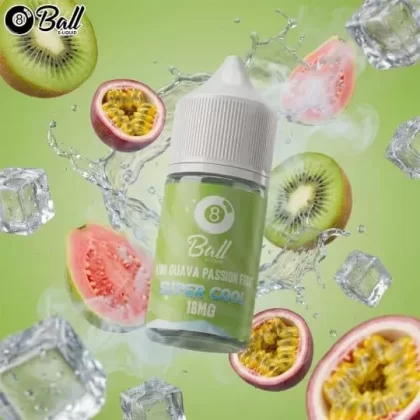 8 BALL MTL KIWI GUAVA PASSIONFRUIT SUPER COOL VAPE ELIQUID - Elegantvapestore