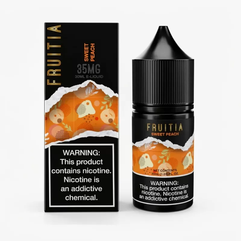 Sweet Peach SALT – Fruitia – 30mL 50/50 PG/VG Vape Juice - Uwinvapeaustralia