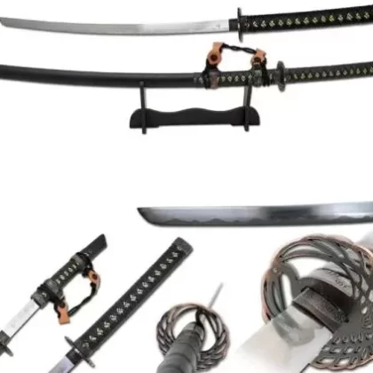 Snake Eye Tactical Two Tone Samurai Katana Sword w/ Stand
