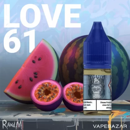 RandM Tornado Liquid – Love 61 - Propylenglykol, demineralisiertes Wasser; 20mg/ml, Nikotinfrei