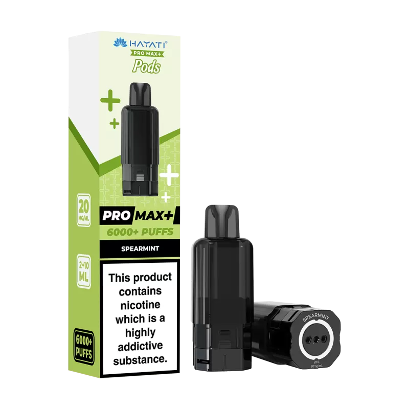 Spearmint Hayati Pro Max+ Refill Pack - 20mg - Vape Product (8622CF)