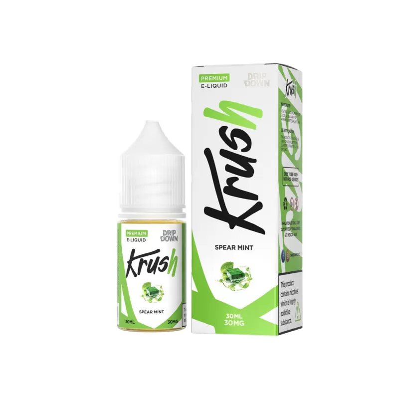 Drip Down Krush Series Salt – Spearmint Ice 30ml (30, 50 mg) - Vape Product, Vape Product - Image 2