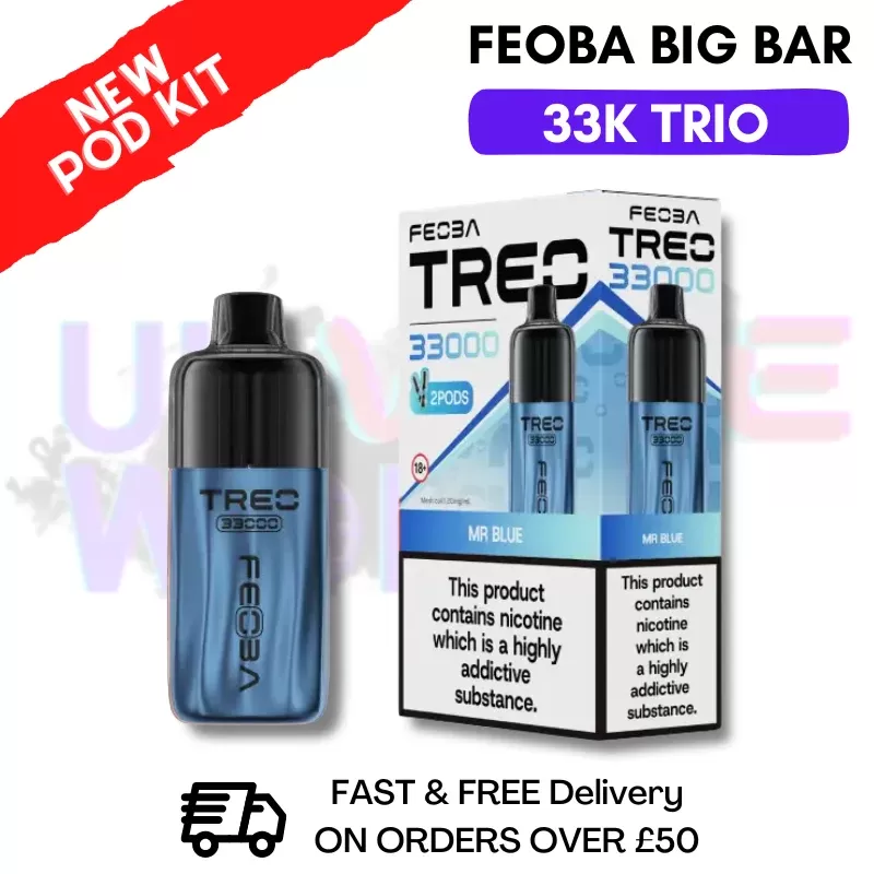 Mr Blue Feoba Treo 33K Puff Pod Kit