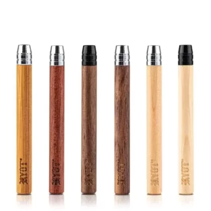 RYOT Wooden One Hitter - tip color#Silver>Black~wood choice#Bamboo>Maple>Rosewood>Walnut~size#Large>Small
