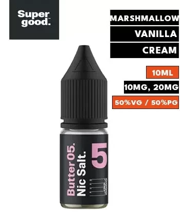 Butter 05 Nic Salt eLiquid by Supergood - 10mg / 10ml