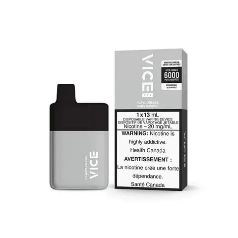 Vice Box Rechargeable Disposable Vape – 6000 Puffs – Flavourless - Eliquidsupply