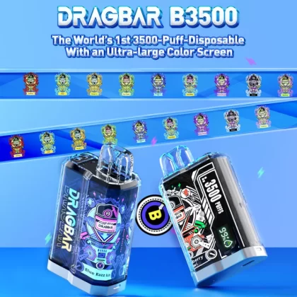Dragbar B3500 Rechargeable Disposable Device – 3500 Puffs - Sakura Grape