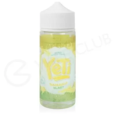 Cold Banana Blast Shortfill E-Liquid by Yeti Ice 100ml