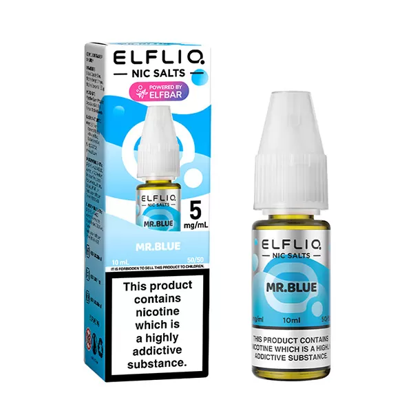 ELFBAR ELFLIQ Mr Blue Nic Salt E-Liquid - Vapestreams Co