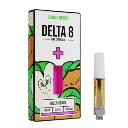Canna River Delta 8 Vape – Cartridge – Green Crack – 1g - Vape Store