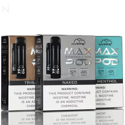 Hyppe Max Pods Pre-filled Disposable Pods 5% 2 Pack - Naked