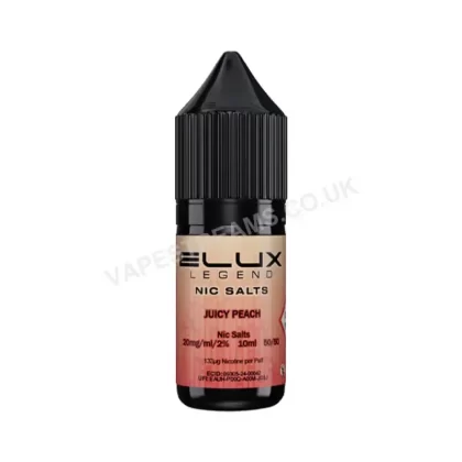 Elux Legend Juicy Peach Nic Salt E-Liquid - Vapestreams Co