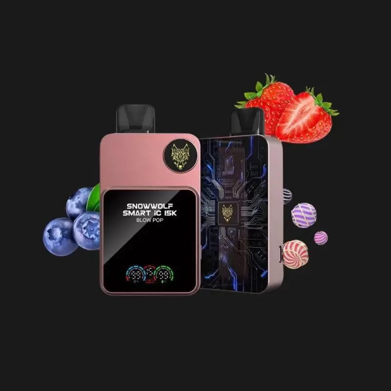 SNOWWOLF 16000 Puffs - Starter Kit (Kit + Cartridge) / Sour Bubblegum (New)