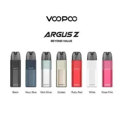 VooPoo Argus Z Pod Vape Kit - Colour#White>Mint Silver>Navy Blue>Golden>Rose Pink>Ruby Red>Black