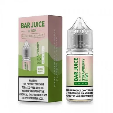 Strawberry Kiwi by Bar Juice BJ15000 Salts 30mL - Nicotine Level#25mg>50mg