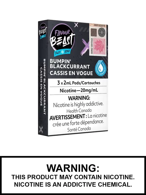 Bumpin Blackcurrant Iced Flavour Beast Pods