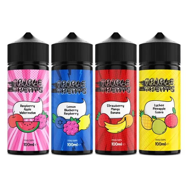 Triple Treats Shortfill E-liquid 100ml