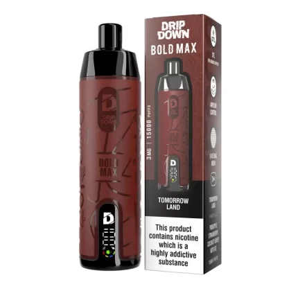 Drip Down Bold Max Tomorrow Land – 15000 Puffs 3mg DTL Disposable Vape