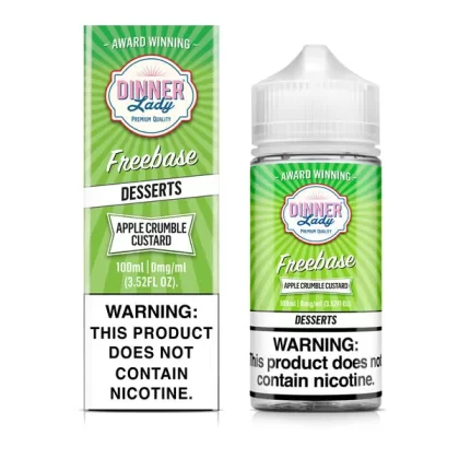 Dinner Lady Apple Crumble Custard TFN 100mL Freebase Vape Juice - 6MG