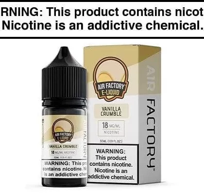 VANILLA CRUMBLE BY AIR FACTORY SALT 30ML - Vapejuice