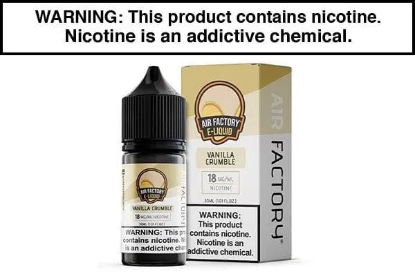 VANILLA CRUMBLE BY AIR FACTORY SALT 30ML - Vapejuice