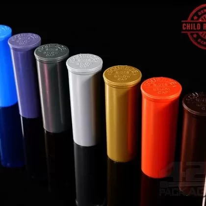Squeezetops® PST60 Metallic Mix Child Resistant Containers 275/Box - Vape Store