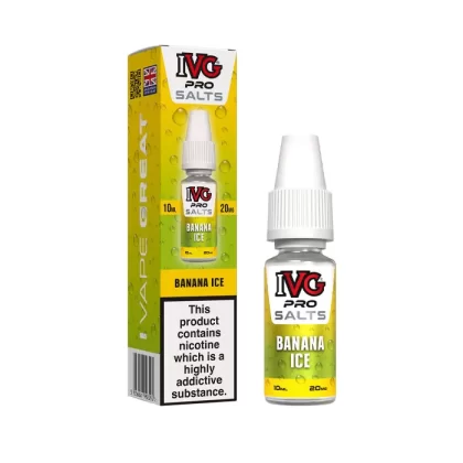 Banana Ice Nic Salt E-Liquid by IVG Pro - 10 mg - Medium Strength