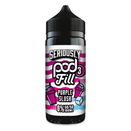 SERIOUSLY POD FILL 3 PURPLE SLUSH SHORTFILL E-LIQUID BY DOOZY