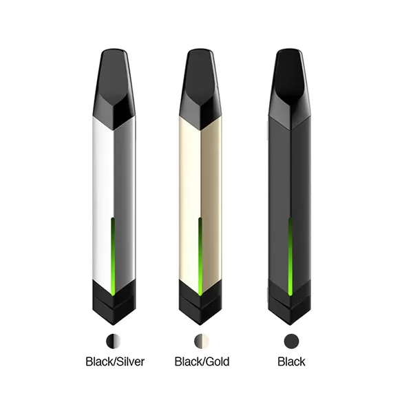 Vaptio Solo Flat Vape Pod System Kit (650mAh)&1.5ML - Black Gold