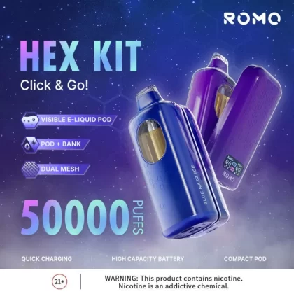 ROMO Hex KIT 50K - Blue Razz Ice
