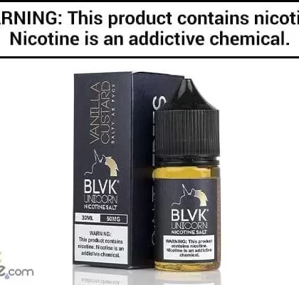 VANILLA CUSTARD BY BLVK UNICORN SALT 30ML - Vapejuice