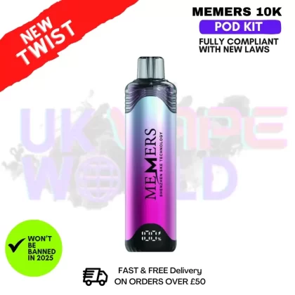 Blueberry Sour Raspberry Memers 10K Puff Pod Kit