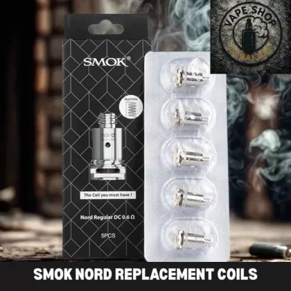 Smok Nord Replacement Coils 5pice - 0.6 Ohm Mesh, 1.4 ohm regular