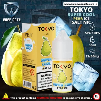 Tokyo Super Cool Pear Ice Saltnic 30ml - 50 mg - 30 ml