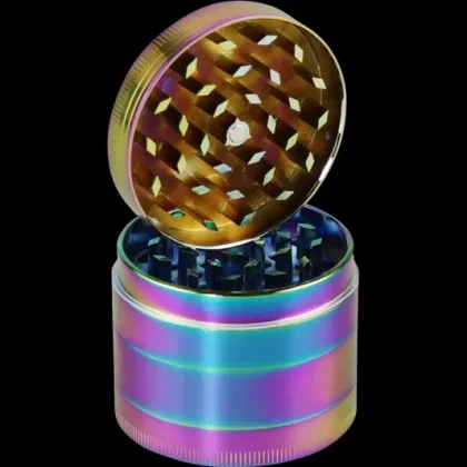“Chameleon” Anodized Zinc 4-Piece 2.2″ Grinder - Ejuicewarehouse
