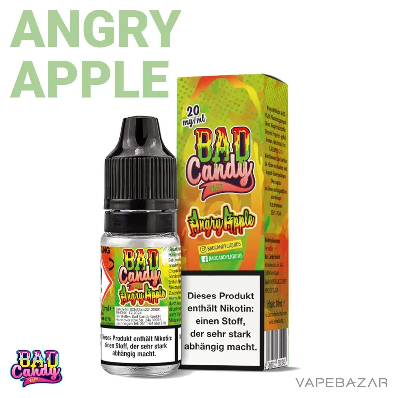 Bad Candy Liquid – Angry Apple - 20mg/ml, 10mg/ml - Image 2