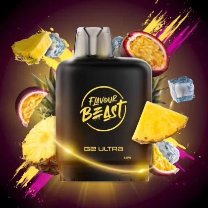 Level X G2 Ultra Flavour Beast Pods – Pineapple Passionfruit Iced, 50K Puffs - Strength#20MG>20MG (ONT-TAX)