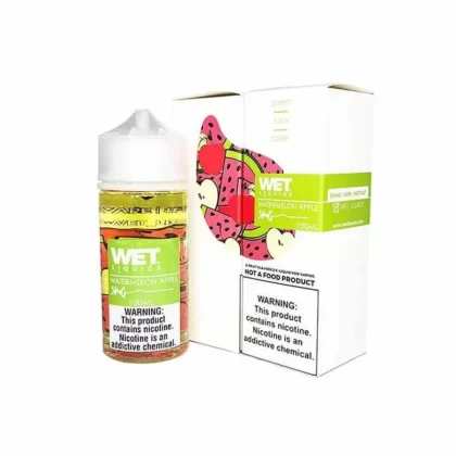 WET LIQUIDS Watermelon Apple E-liquid 100ml - Vapebazaar Pk