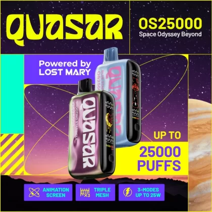 QUASAR OS25000 Powered By LOST MARY Disposable Device – 25000 Puffs - Watermelon Stellar Ice (OS Edition)