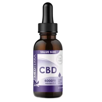 Medterra – CBD Tincture – Isolate Spectrum Drops – 6000mg