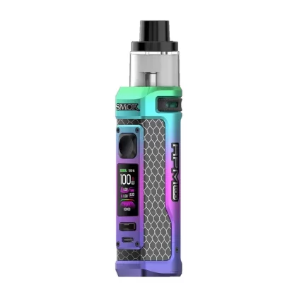 Smok RPM 100 Vape Kit - Colour#Matte Red>Matte Gunmetal>Matte Rainbow (FEDD0D)